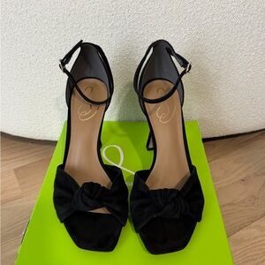 Sam Edelman Elegant Black Suede Women's Heels - Size 8.5
